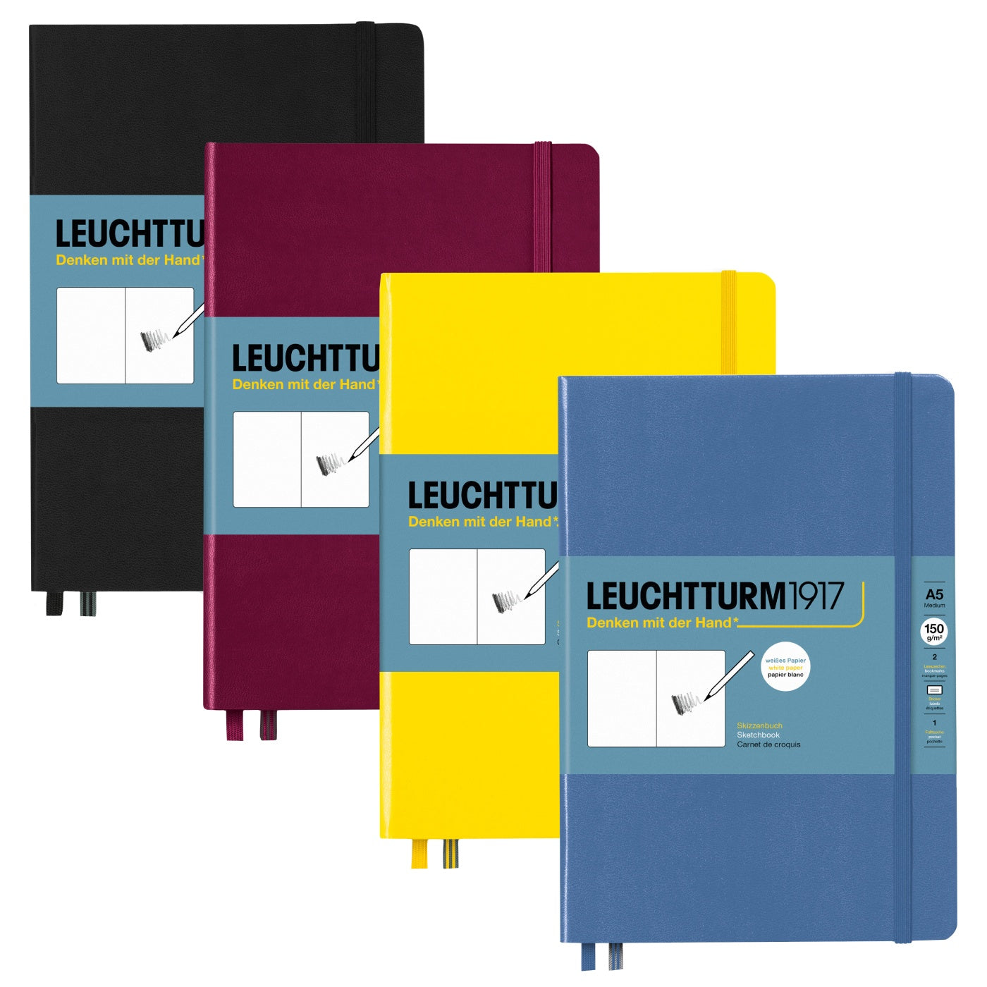 Leuchtturm1917 Sketchbook Medium Stone Blue