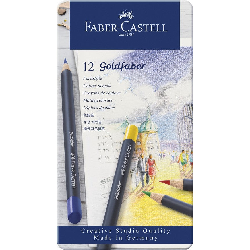 Faber-Castell Goldfaber Studio Oil Pastel Set - Assorted Colors, Set of 24  