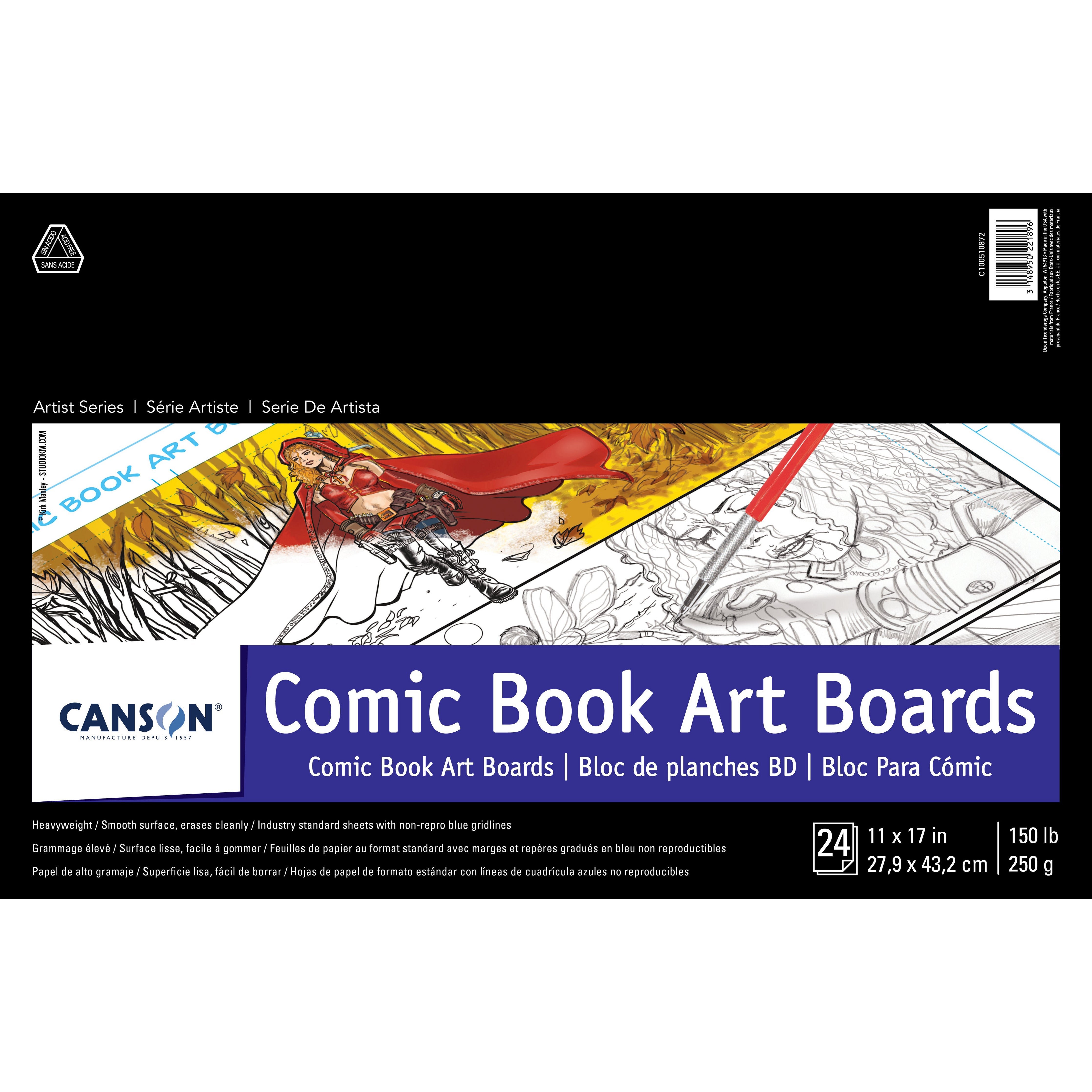 Canson Fanboy Comic Book Art Board 24-Sheet Pad