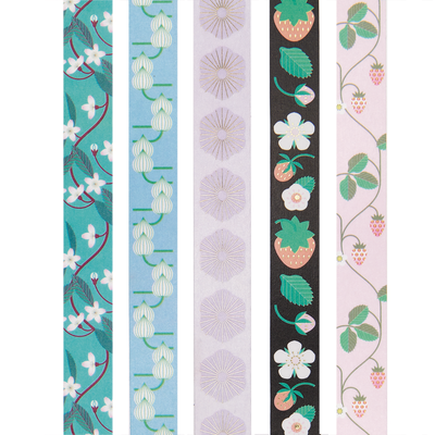 Rico Designs Washi Tape 5-Pack - Bees, Fruits, & Flowers