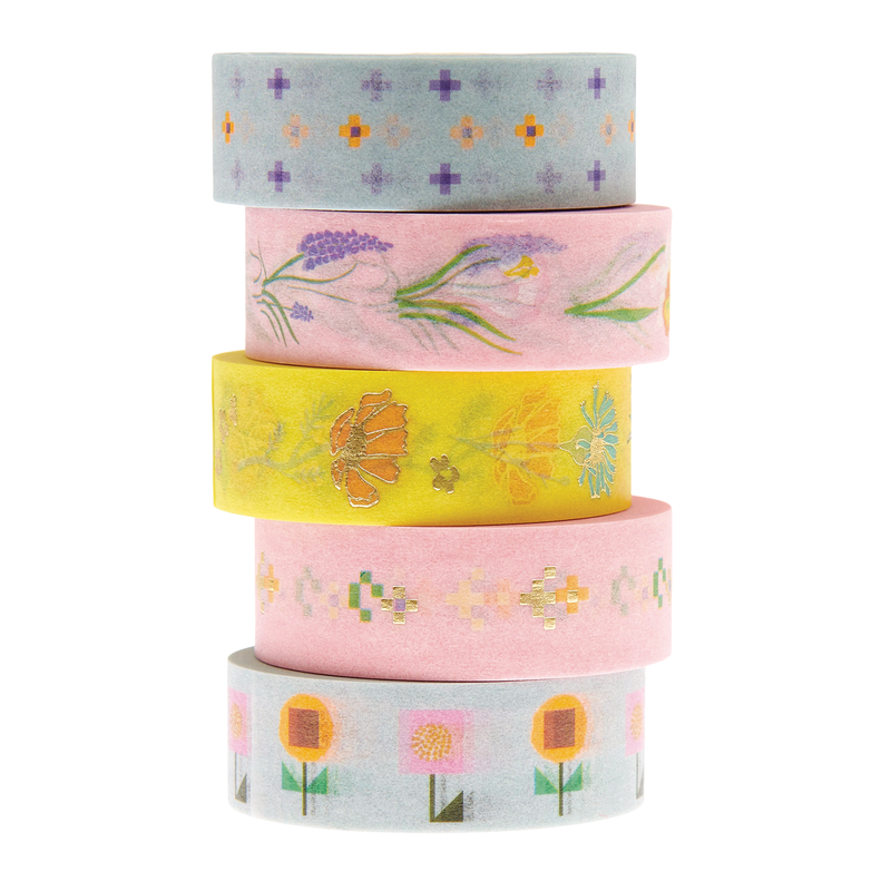 Rico Designs Washi Tape 5-Pack - Flowers