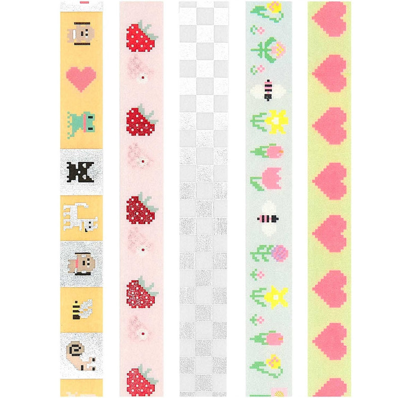 Rico Designs Washi Tape 5-Pack - Pixel Art