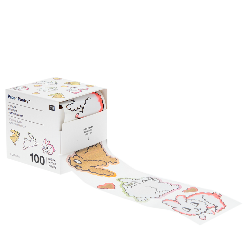 Rico Designs Sticker Roll - Bunnies