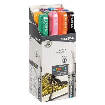 Lyra Graduate Mark All Paint Markers S 1mm Set of 12