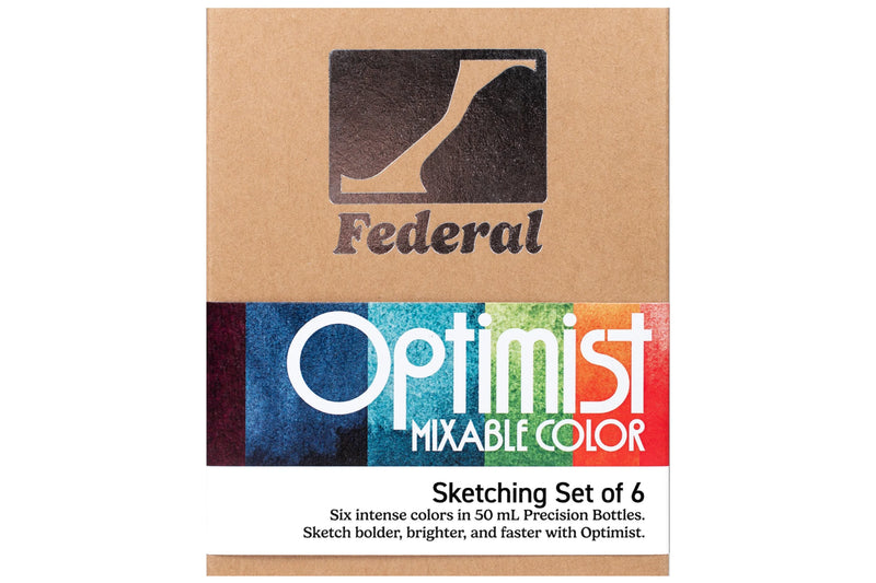 Federal Color Optimist Mixable Color Sketching Set of 6