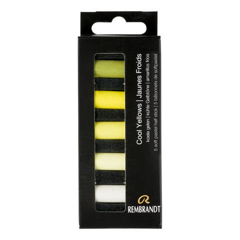 Rembrandt Soft Pastel Half-Stick Set / Cool Yellows (Set of 5)