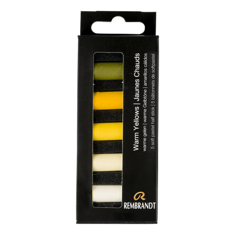 Juego de media barra Rembrandt Soft Pastel/amarillos cálidos (juego de 5)