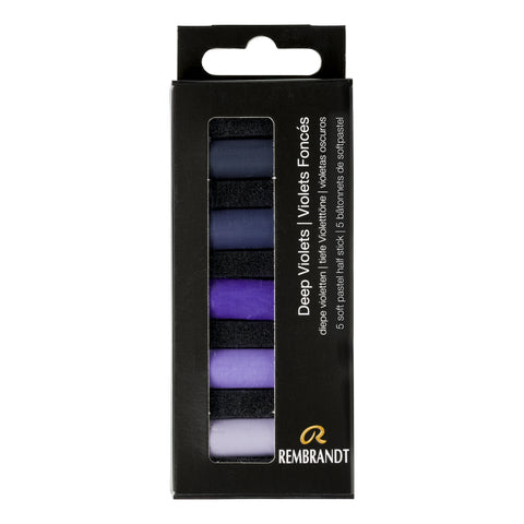 Rembrandt Soft Pastel Half-Stick Set / Deep Violets (Set of 5)