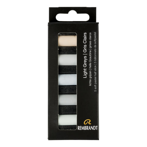 Rembrandt Soft Pastel Half-Stick Set / Light Grey (Set of 5)
