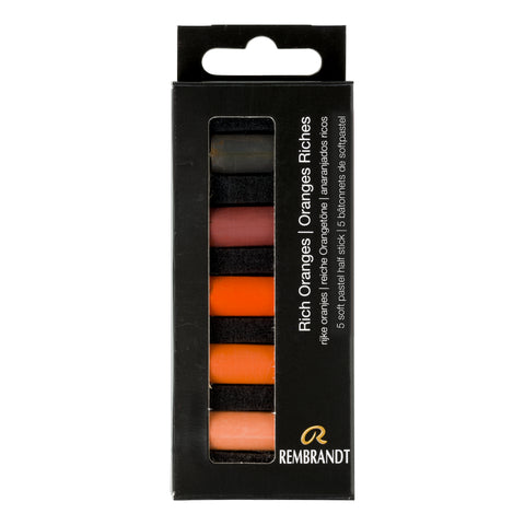 Rembrandt Soft Pastel Half-Stick Set / Rich Oranges (Set of 5)