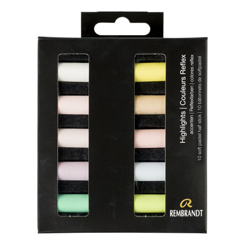Rembrandt Soft Pastel Half-Stick Set / Destacados (Juego de 10)