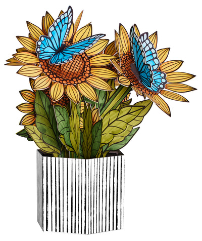 Faber-Castell Pop Up Coloriage : Tournesols et Papillons