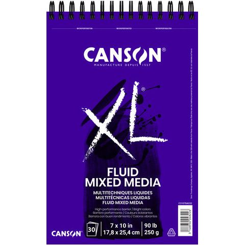 Canson Fluid Mixed Media Paper Pad