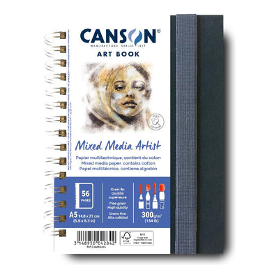 Livre d'art d'artiste en techniques mixtes Canson