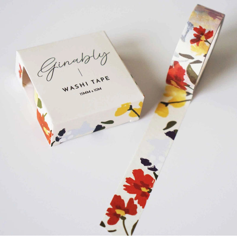 Ginably Floral Painting Washi Tape