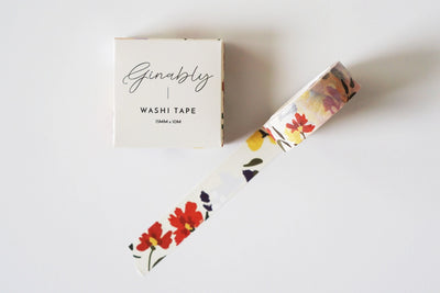 Ginably Floral Painting Washi Tape