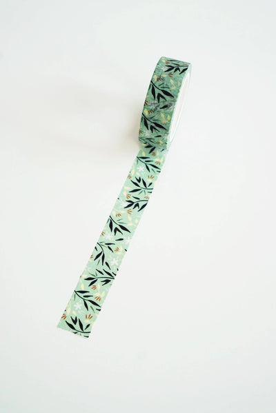 Ginably Light Green Foliage Washi Tape