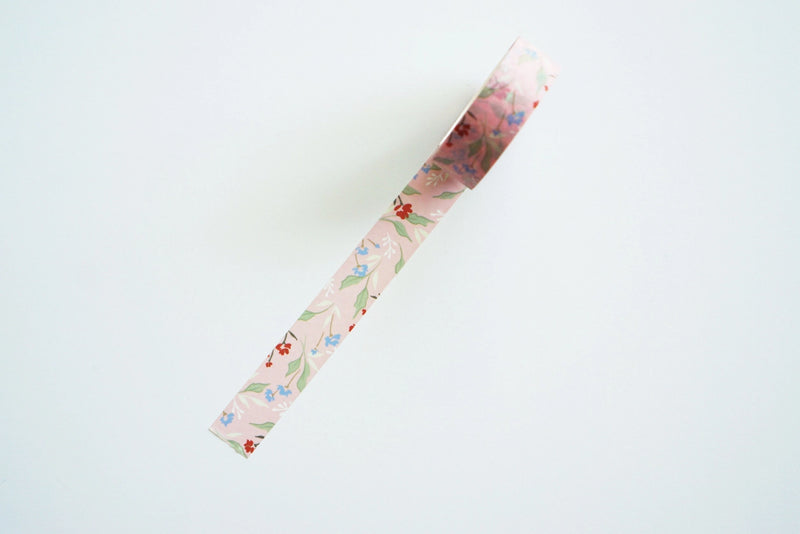 Ginably Pink Floral Design Washi Tape