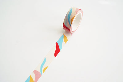 Ginably Retro Wave Pattern Washi Tape