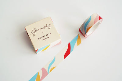 Ginably Retro Wave Pattern Washi Tape