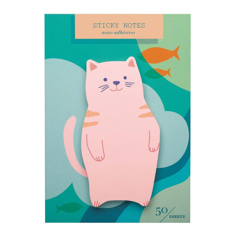 Girl of All Work Die Cut Cat Sticky Notes