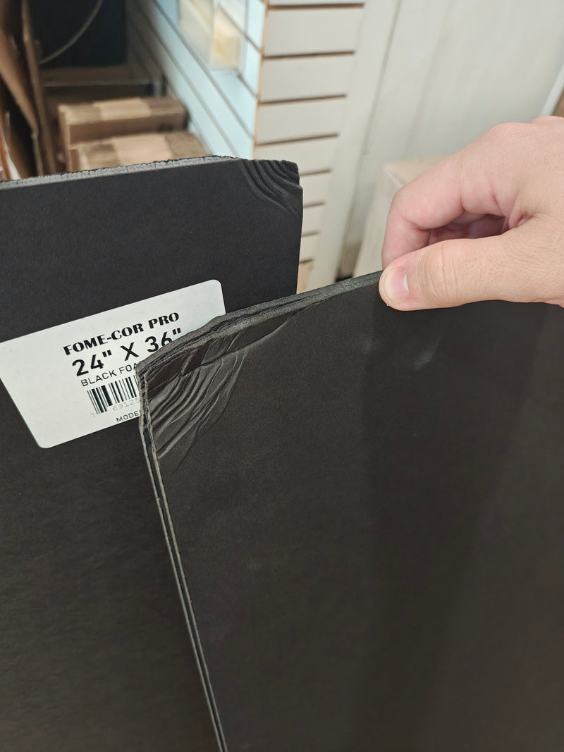 Black Foam Boards (DAMAGED)