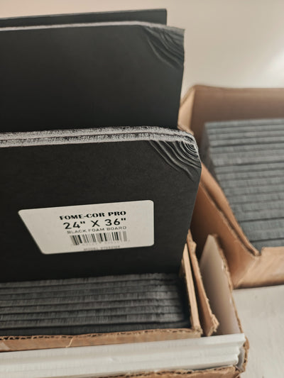 Black Foam Boards (DAMAGED)