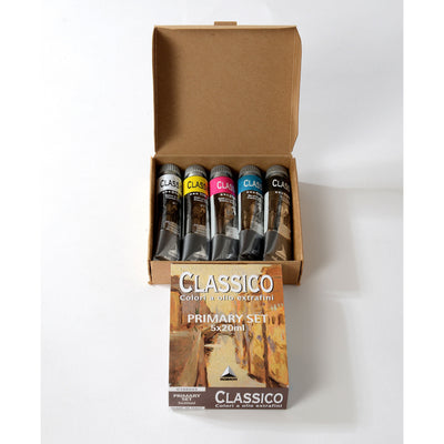 Maimeri Classico Oil Color Primary Set, 5 x 60ml