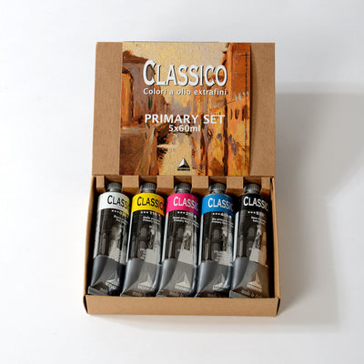 Maimeri Classico Oil Color Primary Set, 5 x 60ml