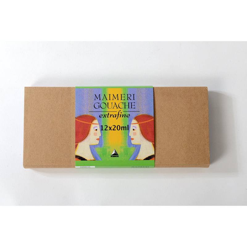 Maimeri Artist Gouache Plastic Box Set, 12 x 20ml