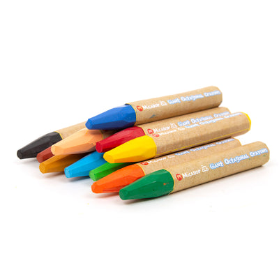 Micador jR. Crayons octogonaux géants, paquet de 12