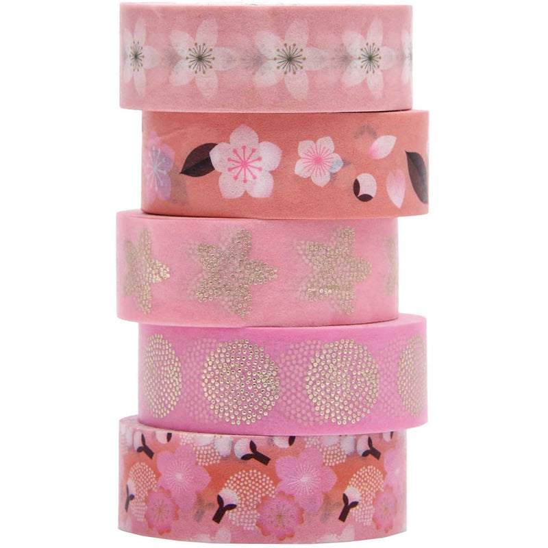 Rico Designs Washi Tape 5-Pack - Sakura Cherry Blossoms