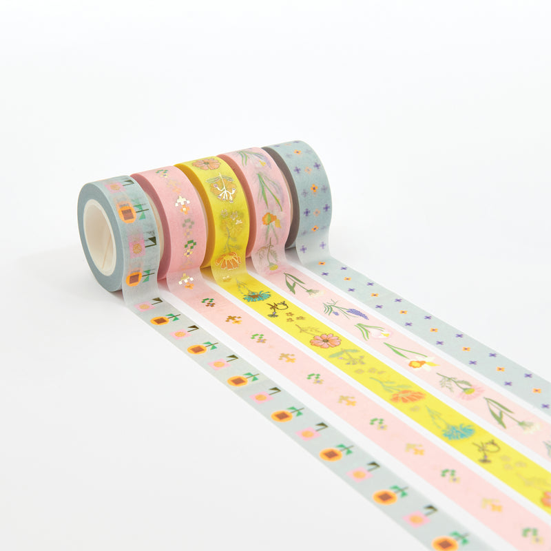 Rico Designs Washi Tape 5-Pack - Flowers