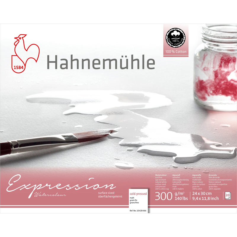 Hahnemuhle Expression 100% Cotton Watercolor Block