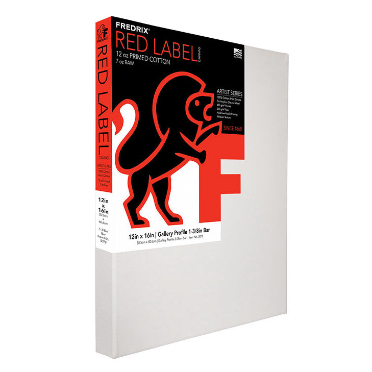 Fredrix Artist Red Label Stretched Canvas (Gallerywrap)