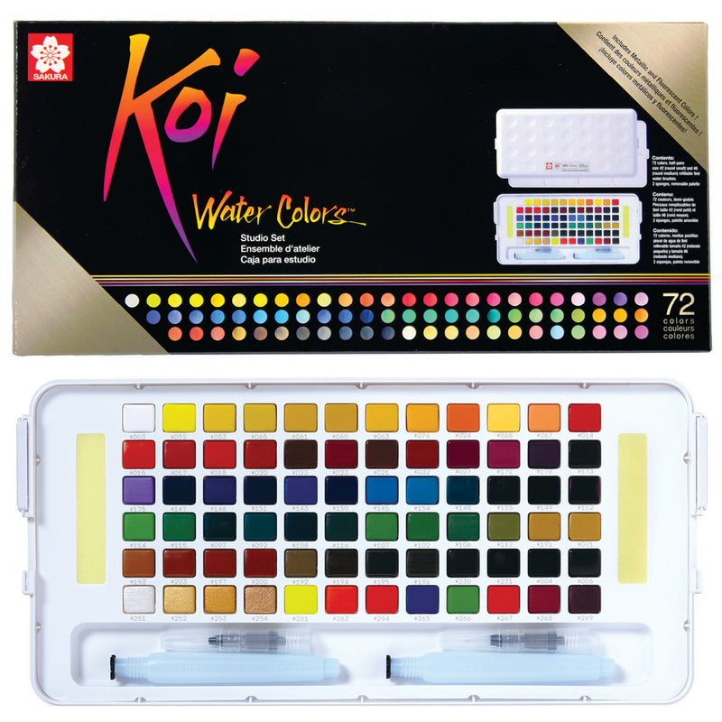 Sakura Koi Studio Watercolor 72-Color Set