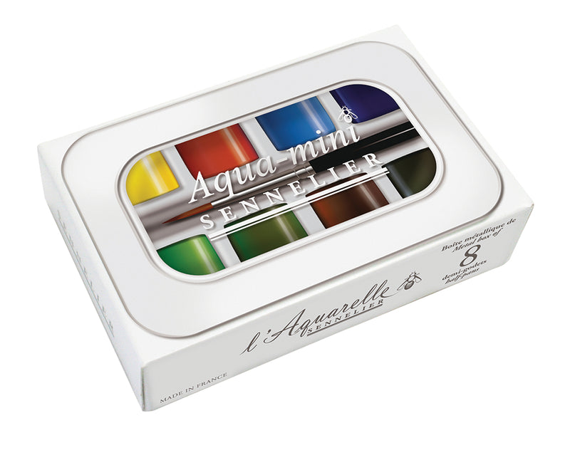 Sennelier Aqua Mini Watercolor Half Pan Sets