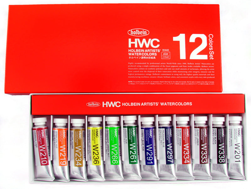 Holbein Watercolor 15ml Set of 12