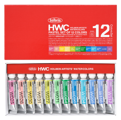 Holbein Watercolor Pastels 5ml Set of 12