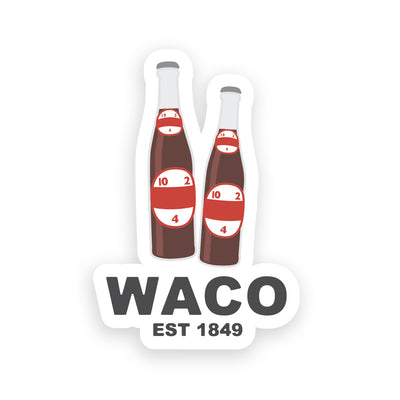 Pegatina de Waco / Dr. Pepper
