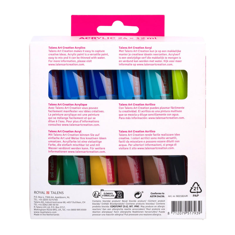 Royal Talens Art Creation Acrylic Paint Set | 24 x 12 ml