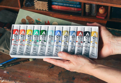 **PRE-ORDER** Rebecca Green 12-Color Holbein Acrylic Gouache Set [2024 Release]