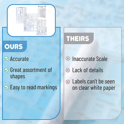 Mr. Pen House Plan, Interior Design and Furniture Template / Set of 3