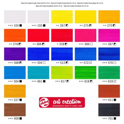 Royal Talens Art Creation Acrylic Paint Set | 24 x 12 ml