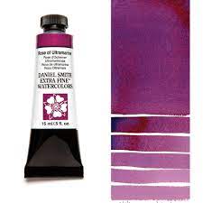 Tubes d'aquarelle extra fins Daniel Smith (couleurs violettes)