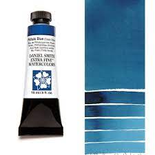 Tubes d'aquarelle extra fins Daniel Smith (couleurs bleues)