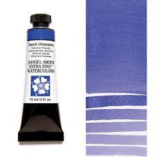 Tubos de acuarela extrafinos Daniel Smith (colores azules)