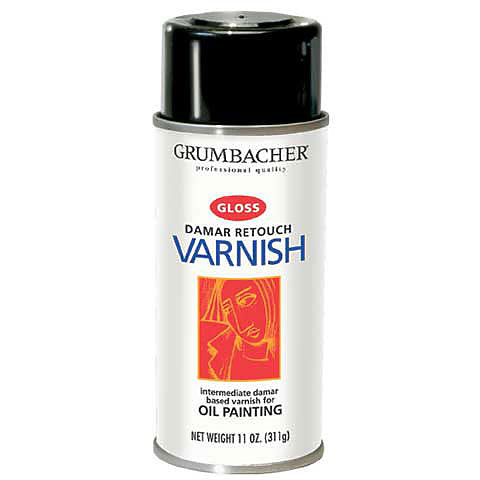 Grumbacher Damar Retoque Barniz Brillo Spray