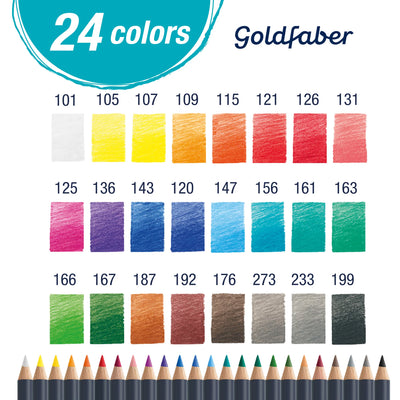 Faber-Castell Goldfaber Color Pencil Sets 24 Count