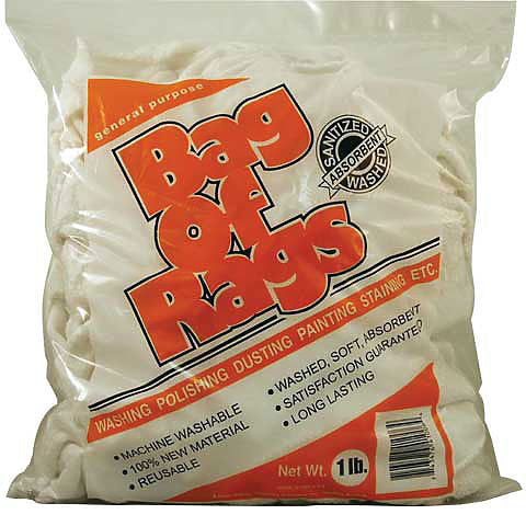 Toalleros de tela Bag-O-Rags, bolsa de trapos de 1 libra